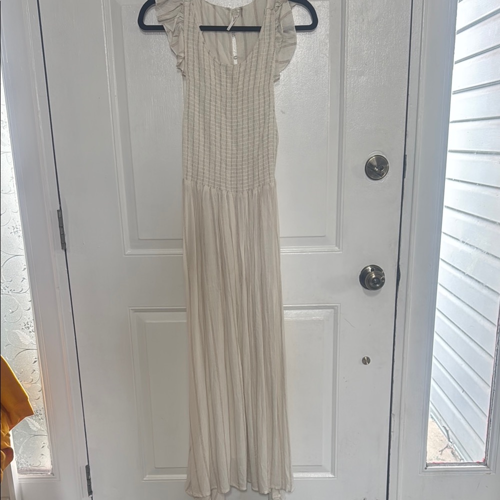 Free People Cream Maxi Dress
